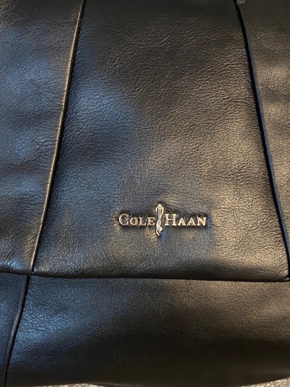 Cole Haan Jenna Leather Shoulder Bag Black Braided Strap NWT - Picture 4 of 15